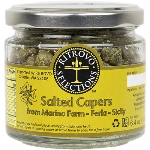 Ritrovo Selections Salted Capers From Marino Farm-Ferla-Sicily