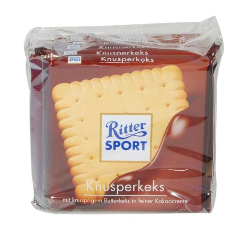 Alfred Ritter: Ritter Sport Chocolate Crunchy Biscuits - 5 X 100 G
