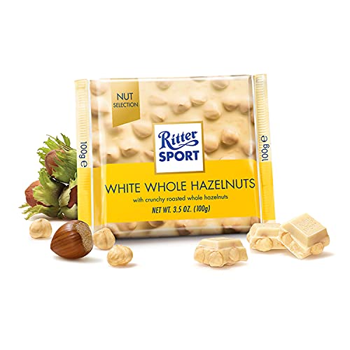 Ritter Sport White Chocolate Hazelnut Bar-Pack of 3