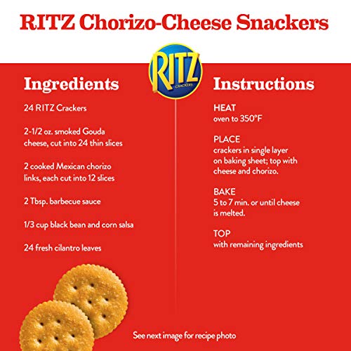 Ritz Original Crackers And Easy Cheese Cheddar Snack Variety Pac