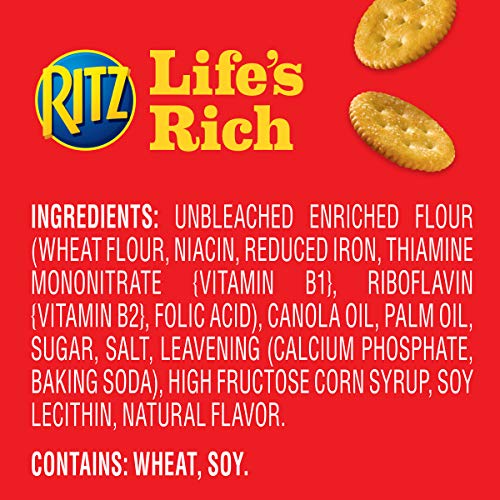 Ritz Original Crackers And Easy Cheese Cheddar Snack Variety Pac
