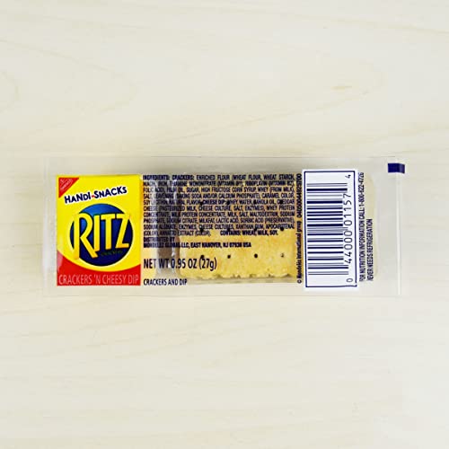 Handi-Snacks Ritz Crackers And Cheese Dip Snack Packs, 1 Box Of