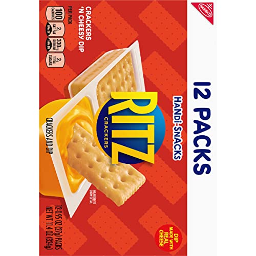 Handi-Snacks Ritz Crackers And Cheese Dip Snack Packs, 1 Box Of