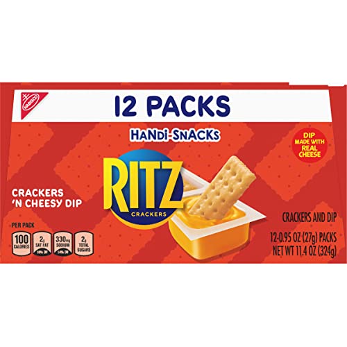 Handi-Snacks Ritz Crackers And Cheese Dip Snack Packs, 1 Box Of