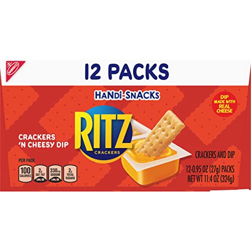 Handi-Snacks Ritz Crackers And Cheese Dip Snack Packs, 1 Box Of