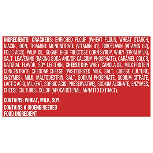 Handi-Snacks Ritz Crackers And Cheese Dip Snack Packs, 1 Box Of