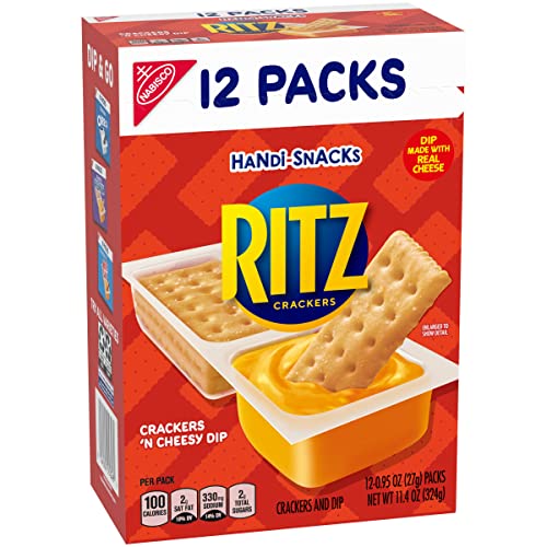Handi-Snacks Ritz Crackers And Cheese Dip Snack Packs, 1 Box Of
