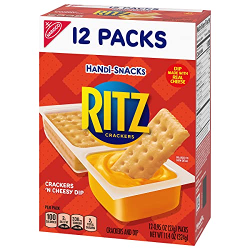 Handi-Snacks Ritz Crackers And Cheese Dip Snack Packs, 1 Box Of
