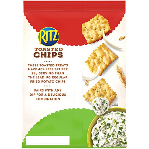 Ritz Toasted Chips, Sour Cream &Amp; Onion, 8.1 Ounce