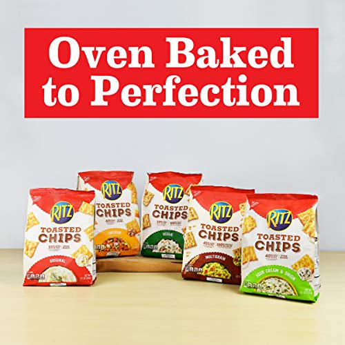 Ritz Toasted Chips, Sour Cream &Amp; Onion, 8.1 Ounce