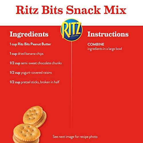 Ritz Bits Peanut Butter Cracker Sandwiches - Big Bag, 3 Ounce P
