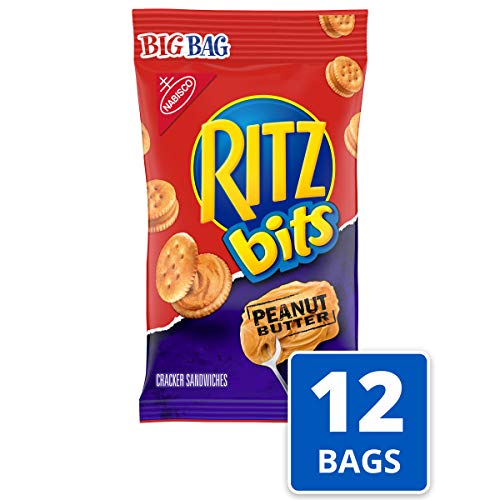 Ritz Bits Peanut Butter Cracker Sandwiches - Big Bag, 3 Ounce P