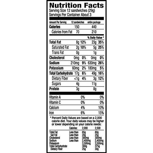 Ritz Bits Peanut Butter Cracker Sandwiches - Big Bag, 3 Ounce P