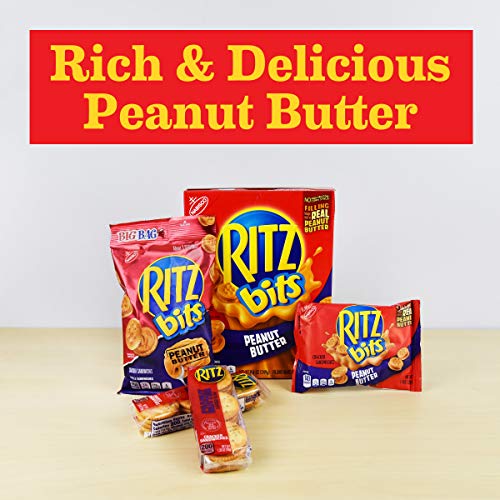 Ritz Bits Peanut Butter Cracker Sandwiches - Big Bag, 3 Ounce P