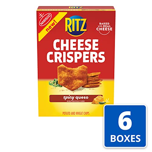 Ritz Cheese Crispers Spicy Queso Baked Chips, 6 - 7 Oz Boxes