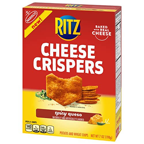 Ritz Cheese Crispers Spicy Queso Baked Chips, 6 - 7 Oz Boxes
