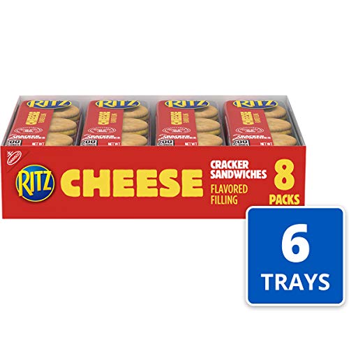 RITZ Cheese Sandwich Crackers, 48 Snack Packs 6 Boxes
