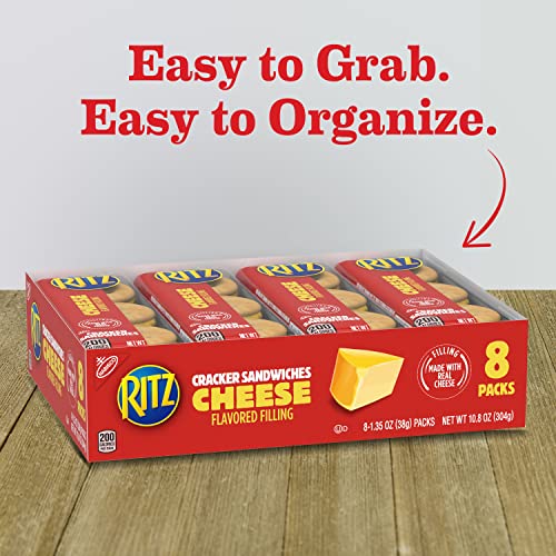 RITZ Cheese Sandwich Crackers, 48 Snack Packs 6 Boxes