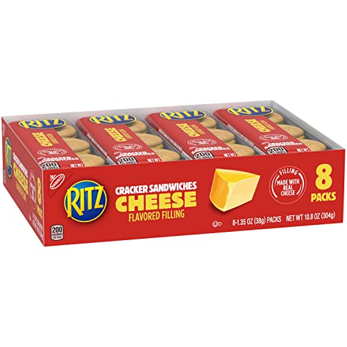 RITZ Cheese Sandwich Crackers, 48 Snack Packs 6 Boxes