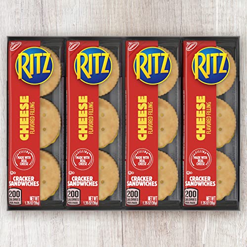RITZ Cheese Sandwich Crackers, 48 Snack Packs 6 Boxes