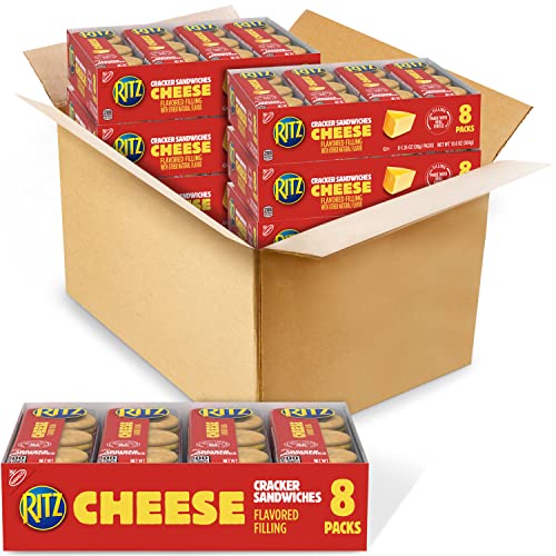 RITZ Cheese Sandwich Crackers, 48 Snack Packs 6 Boxes