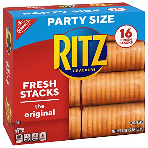 Ritz Crackers Flavor Party Size Box of Fresh Stacks 16 Sleeves T...