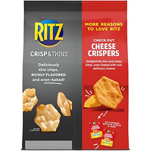 Ritz Crisp And Thins Cream Cheese And Onion Chips, 7.1 Oz