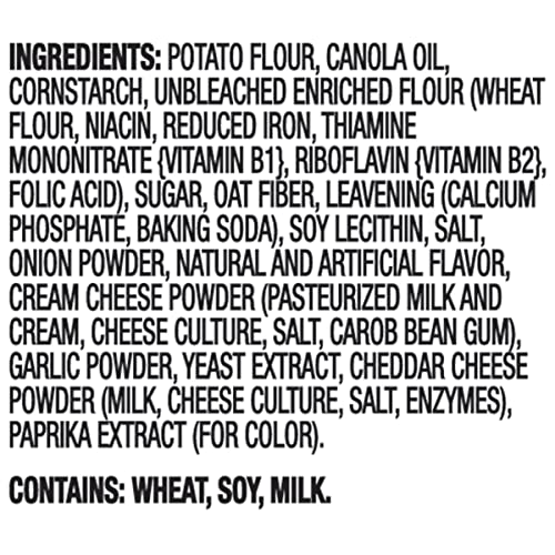 Ritz Crisp And Thins Cream Cheese And Onion Chips, 7.1 Oz