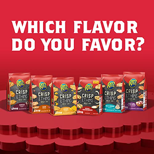 Ritz Crisp And Thins Cream Cheese And Onion Chips, 7.1 Oz