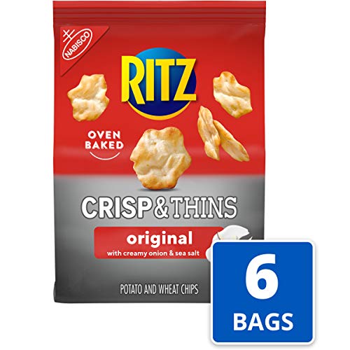 Ritz Crisp And Thins Original With Creamy Onion And Sea Salt, 7.