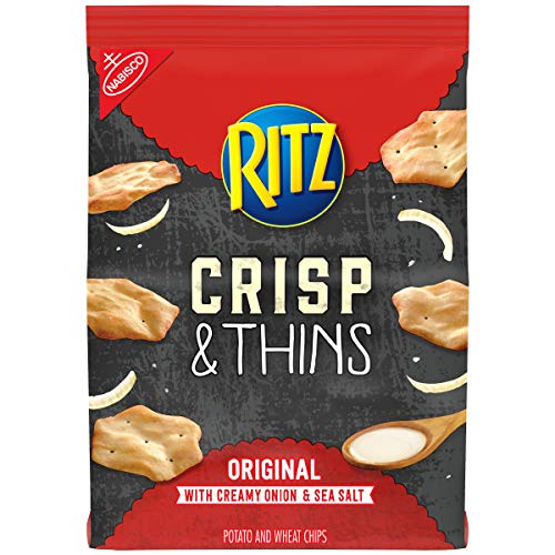 Ritz Crisp And Thins Original With Creamy Onion And Sea Salt, 7.