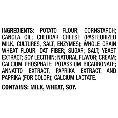 Ritz Crispers Cheddar Chips, Cheese, 7 Ounce 6 Pack