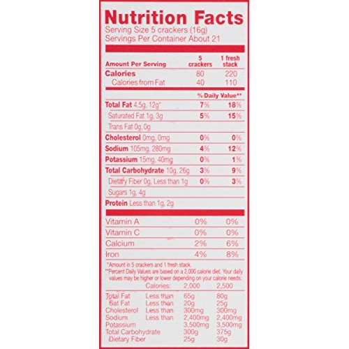 Ritz Fresh Stacks Original Crackers, Family Size, 17.8 Oz