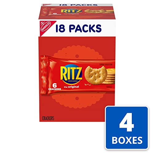 RITZ Original Crackers, 72 Snack Packs 4 Boxes