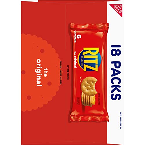 RITZ Original Crackers, 72 Snack Packs 4 Boxes