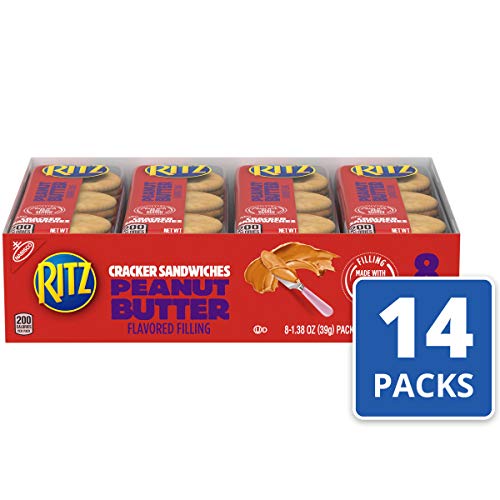 Ritz Peanut Butter Cracker Sandwiches – 112 Individual Snack Packs