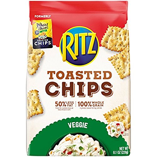 Ritz Veggie Toasted Chips 8.1 Ounce 2 Pack