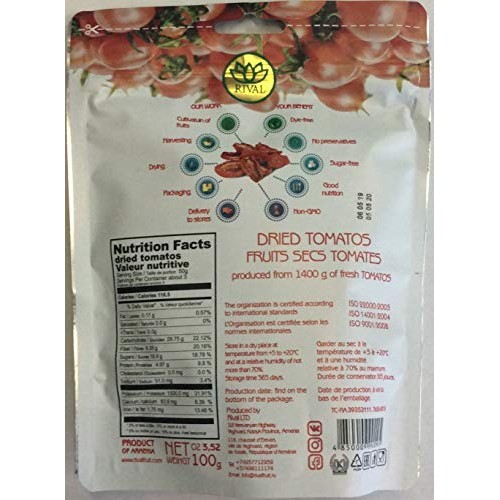 Tomato-Sun Dried Fruit 3.52 Oz 1 Bag