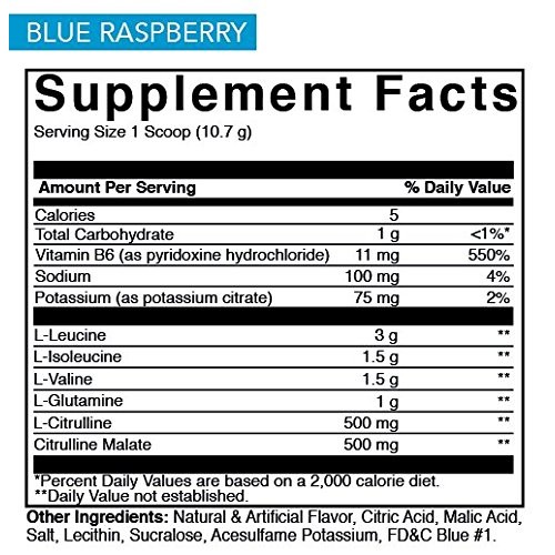 Rivalus Steam Energy Drink, Blue Raspberry, 0.8 Pound, 30 Servings