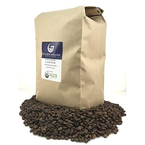 River Moon Organic Espresso Coffee Beans, 5 Lbs., Italian Style