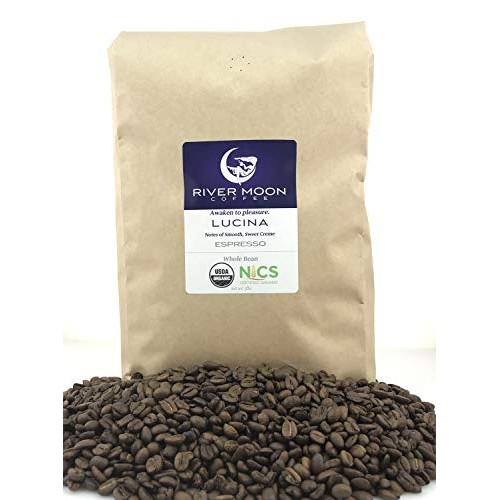 River Moon Organic Espresso Coffee Beans, 5 Lbs., Italian Style