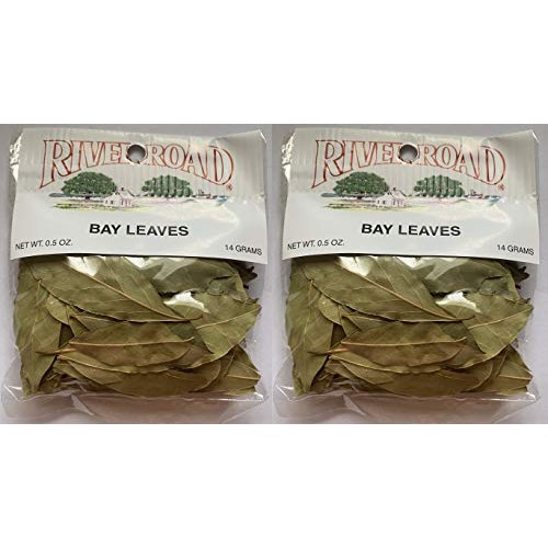 River Road Dried Whole Bay Leaves, 1/2 Ounce Bag Pack Of Two Bags