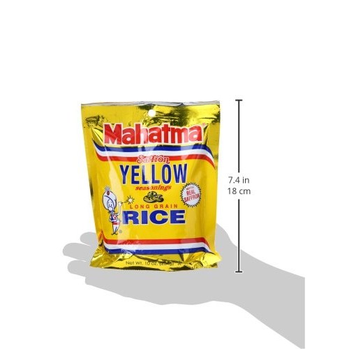 Mahatma Saffron Yellow Seasonings And Long Grain Rice, 10 Oz