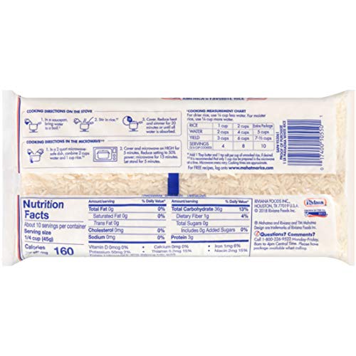 Mahatma Enriched Extra Long Grain White Rice, Gluten Free, Non-G