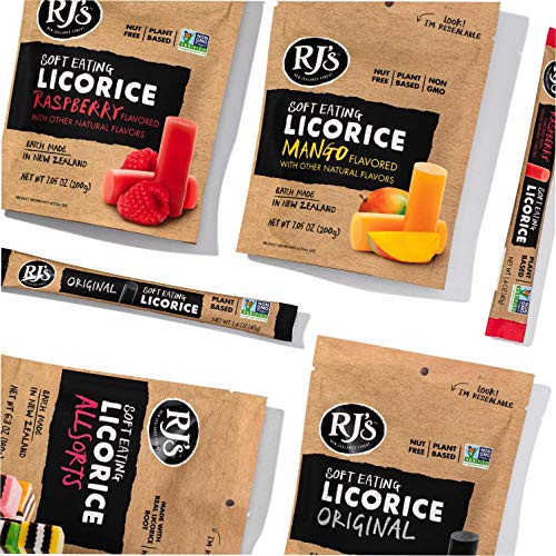 Soft Eating Black Licorice Logs - Rjs Licorice 1.4Oz Logs 25-P