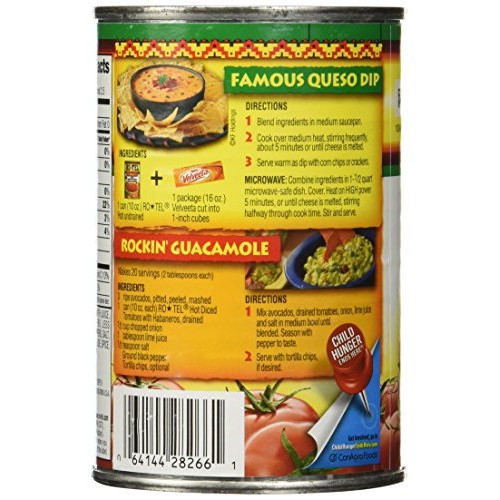 Ro-Tel Hot Diced Tomatoes With Habaneros 10 Oz 3 Pack