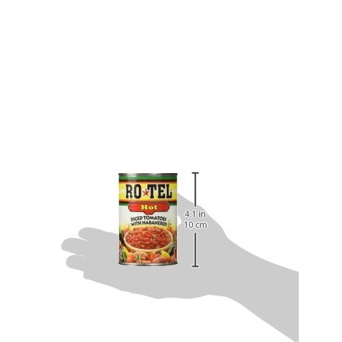 Ro-Tel Hot Diced Tomatoes With Habaneros 10 Oz 3 Pack