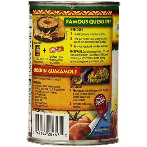 Ro Tel - Original Diced Tomatoes And Green Chilies 10 Oz 6-Pack