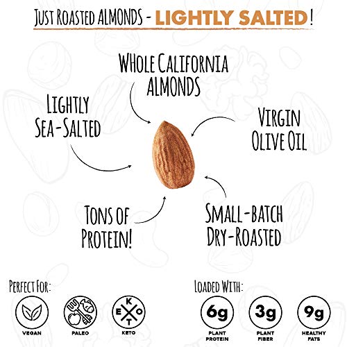 Roastery Coast - Just Roasted Almonds | 3 Lb Bulk Daily Nuts | K