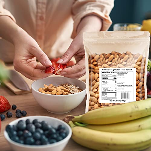 Roastery Coast - Just Roasted Almonds | 3 Lb Bulk Daily Nuts | K